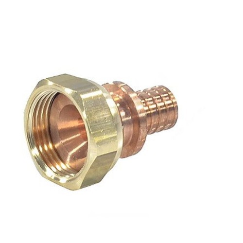 Соединитель латунный Дн 16-1/2" для PE-X труб под конус с накидной гайкой GX179 Giacomini GX179Y043 в Красноярске