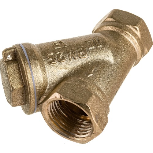 Фильтр сетчатый Y-образный латунный Ду-25 (1") Ру-25 ВР (ВН) (Т<130°С) Ридан FVR-R в Красноярске