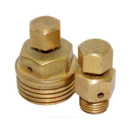 Воздухоотводчик ручной латунный М10х1,0 Ру-10 НР (НАР) угловой Цветлит ВО-1,0 в Красноярске