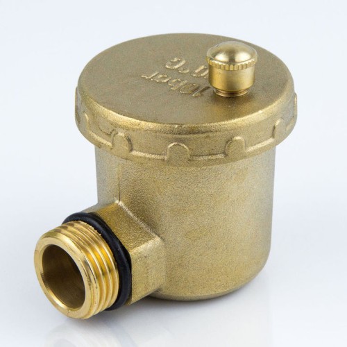 Воздухоотводчик автоматический латунный Ду-15 (1/2") Ру-10 НР (НАР) угловой Aquasfera 5004 в Красноярске
