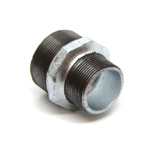 Ниппель чугунный переходной оцинкованный НР Fittex PLUS 32 мм 1/2" ГОСТ 8958-75