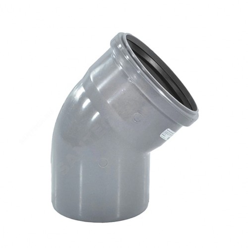 Отвод канализационный PP-H серый Дн 40 87гр б/нап в/к VALFEX в Красноярске