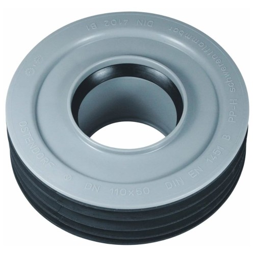 Переход канализационный PP-H внутренний серый Дн 110-50 б/нап для установки в раструб Ostendorf HT HTRI в Красноярске