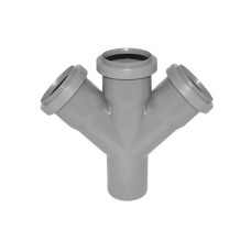 Крестовина PP-M одноплоскостная бесшумная белая Дн 110-110-50 87гр б/нап в/к RTP (РосТурПласт) 2