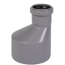Переход канализационный PP-H эксцентрический серый Дн 110-50 б/нап в/к VALFEX