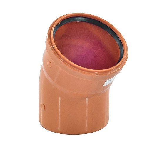 Отвод канализационный PP-B коричневый Дн 110 15гр б/нап в/к RTP (РосТурПласт) в Красноярске