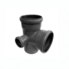 Крестовина PP-H двухплоскостная правая серая Дн 110-110-50 87гр б/нап в/к Ostendorf HT HTEDR