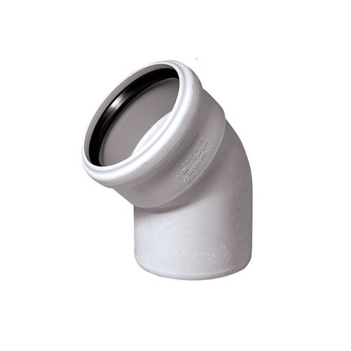 Отвод канализационный PP-M белый Дн 110 30гр бесшумный б/нап в/к RTP (РосТурПласт) в Красноярске