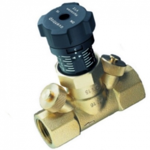 Клапан балансировочный латунный ручной с внутренней резьбой 1,6 МПа Hycocon VTZ Oventrop 20 мм в Красноярске