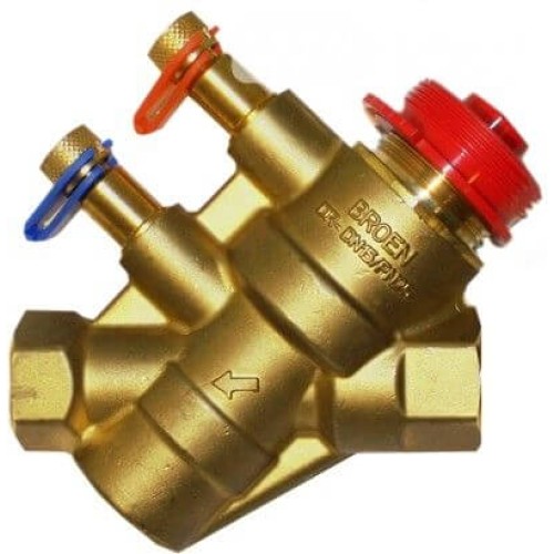 Клапан балансировочный латунный автоматический с внутренней резьбой 2,5 МПа Ballorex Dynamic Broen 32 мм в Красноярске