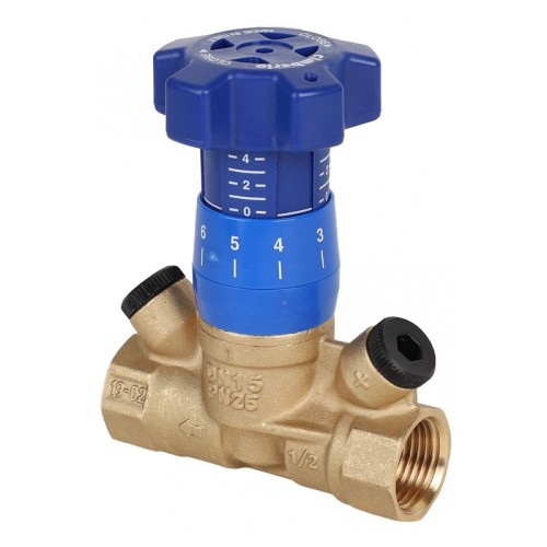 Клапан балансировочный латунный ручной с внутренней резьбой 2,5 МПа CIM 787R Cimberio 20 мм в Красноярске