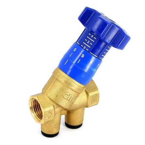 Клапан балансировочный латунный ручной с внутренней резьбой 2,5 МПа CIM 787OT Cimberio 32 мм в Красноярске