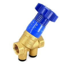 Клапан балансировочный латунный ручной с внутренней резьбой 2,5 МПа CIM 787OT Cimberio 20 мм