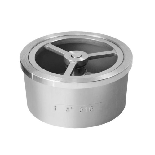 Клапан обратный нержавеющий Y-тип межфланцевый 2,5 МПа D71-H71W ABRA 80х57 мм в Красноярске