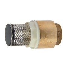Клапан обратный латунный осевой приемный с сеткой с внутренней резьбой 1,6 МПа 65х150 мм