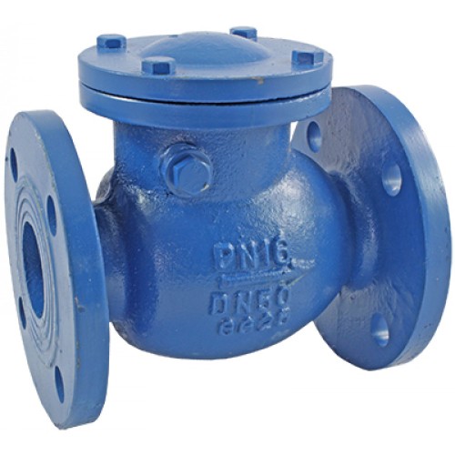 Клапан обратный чугунный поворотный фланцевый 1,6 МПа 302A Zetkama 65х240 мм в Красноярске