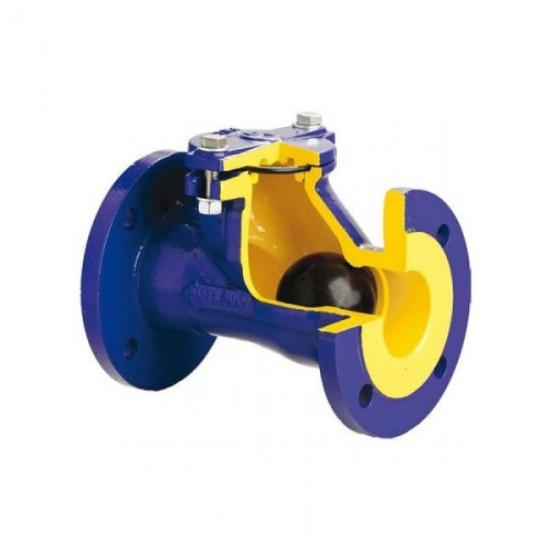 Клапан обратный чугунный Y-тип фланцевый NBR 1,6 МПа D-022 ABRA 40х180 мм в Красноярске