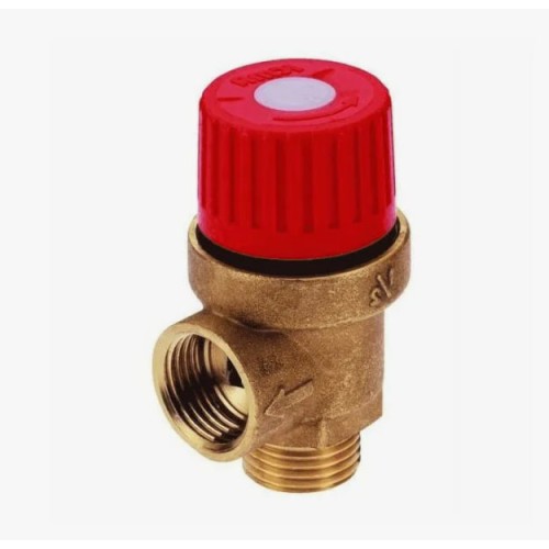 Клапан предохранительный латунный пружинный с внутренней-наружной резьбой Unival 201 Unival 15 мм 1/2" в Красноярске