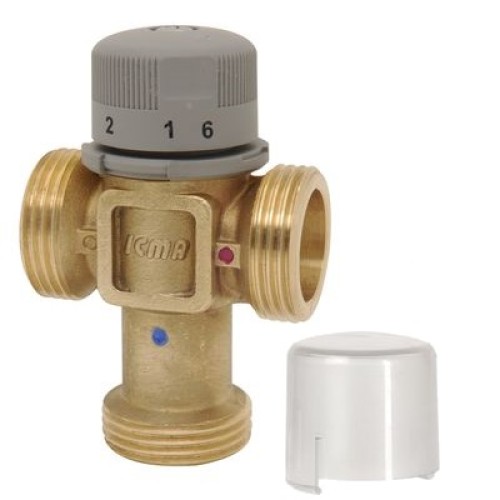 Клапан смесительный латунный термостатический седельный с внутренней резьбой 1,0 МПа Icma 25х84 мм в Красноярске
