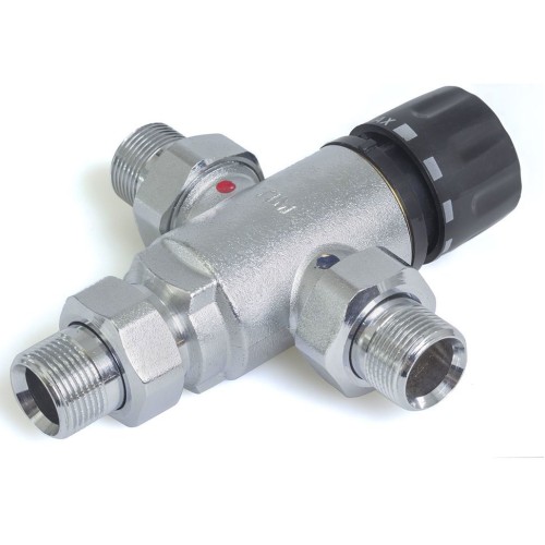 Клапан смесительный латунный термостатический с наружной резьбой-американкой 1,0 МПа TermoFar FAR 15 мм 1/2" в Красноярске