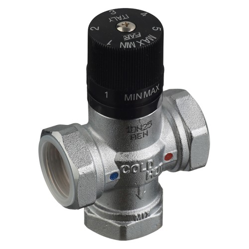 Клапан смесительный латунный термостатический с внутренней резьбой 1,0 МПа TermoFar FAR 25 мм 1" в Красноярске