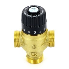 Клапан смесительный латунный термостатический трехходовой с наружной резьбой 0,5 МПа 353G Uni-Fitt 20 мм 3/4"