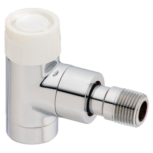 Клапан термостатический угловой Ду-15 (1/2") Ру-10 ВР-НР (ВН-НАР) хром серия E Oventrop в Красноярске