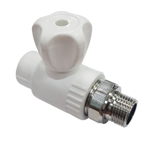 Клапан запорный PP-R наружная резьба 2,5 МПа VALFEX 20 мм 1/2" ГОСТ 32415-2013 в Красноярске