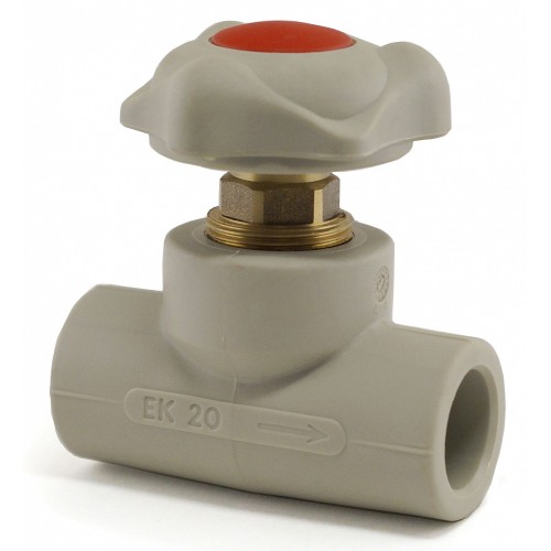 Клапан запорный проходной PP-R с внутренней пайкой 2,0 МПа Wavin Ekoplastik 32 мм ГОСТ 32415-2013 в Красноярске