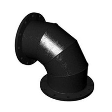 Колено (отвод) фланец-гладкий конец УФГ ВЧШГ с ЦПП Ду-500