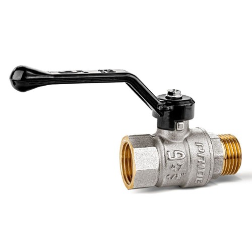 Кран запорный латунный со спускником стандартнопроходной с ручкой-рычагом ВР (ВН) Ру 40 LD Pride LD 15 мм 1/2" в Красноярске