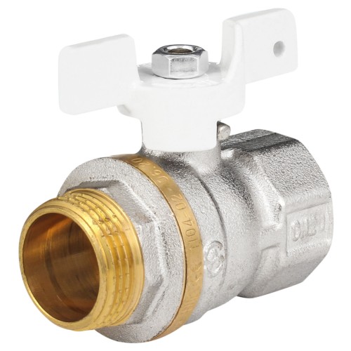 Кран запорный латунный полнопроходной с ручкой-бабочкой ВР-американка Ру 30 Aquasfera Standard 1127 Aquasfera 20 мм 3/4" в Красноярске