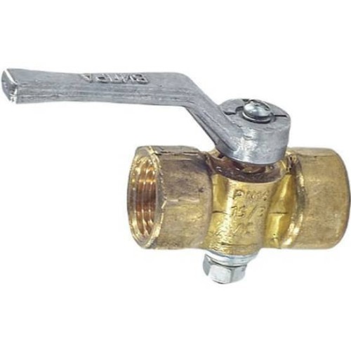 Кран латунный трехходовой стандартнопроходной для манометра без фланца с ручкой ВР (ВН) Ру 25 КТХ ЭКОМЕРА 15 мм 1/2" в Красноярске