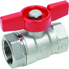 Кран запорный латунный полнопроходной с ручкой-бабочкой ВР (ВН) Ру 42 R911 Giacomini 10х49 мм 3/8"