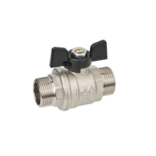 Кран запорный латунный полнопроходной с ручкой-бабочкой НР Ру 40 Pride LD 15х66,5 мм 1/2" в Красноярске