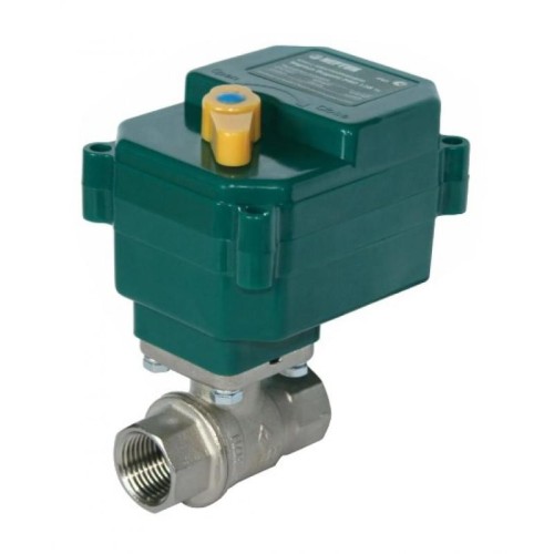 Кран шаровый латунный с электроприводом полнопроходной ВР (ВН) Ру 40 Neptun Bugatti 15 мм 1/2" в Красноярске