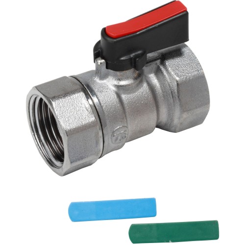 Кран запорный латунный стандартнопроходной с ручкой-флажком ВР (ВН) Ру 16 R690 Giacomini 15х46 мм 1/2" в Красноярске