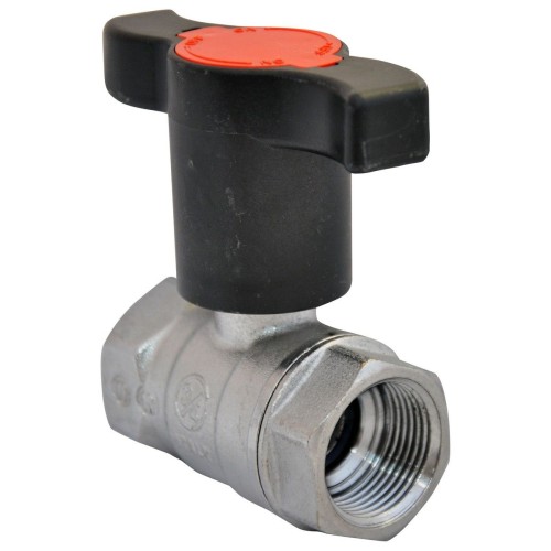 Кран запорный латунный с Т-рукояткой стандартнопроходной ВР-американка Ру 40 Pride LD 15 мм 1/2" в Красноярске