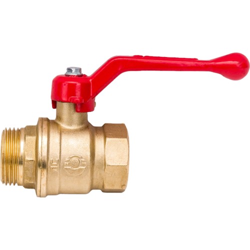 Кран запорный латунный полнопроходной с ручкой-рычагом ВР-НР Ру 40 BV.512 MVI 20 мм 3/4" в Красноярске