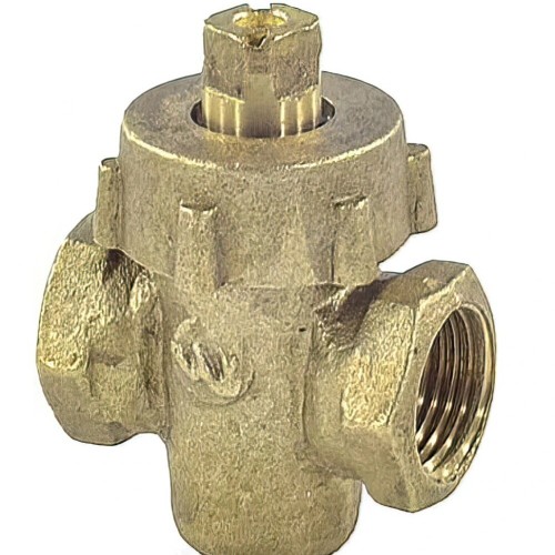 Кран латунный пробко-сальниковый стандартнопроходной ВР (ВН) Ру 10 11б6бк ККАЗ 15х55 мм 1/2" в Красноярске