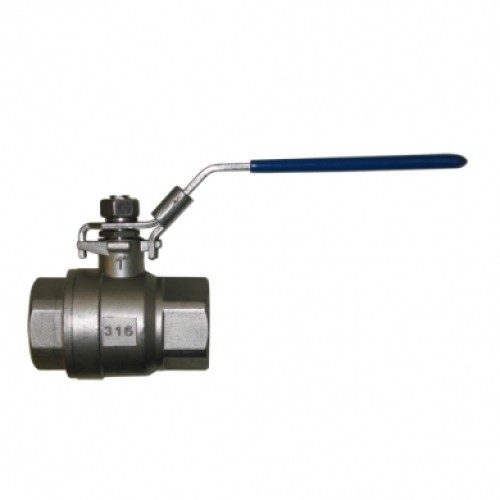 Кран запорный нержавеющий ВР (ВН) полнопроходной ручка-рычаг Ру 63 AISI 316 Genebre 2014 Genebre 15 мм 1/2" в Красноярске