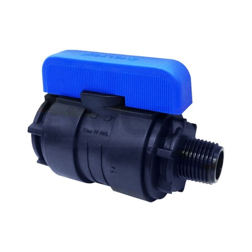 Компрессионный кран ПНД Ду-16 (1/2"-3/4") ВР-НР (ВН-НАР) VALFEX в Красноярске