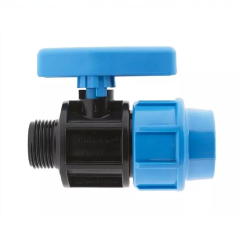 Компрессионный кран ПНД Дн 25-3/4" Ру-16 НР (НАР) Джилекс в Красноярске