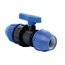 Компрессионный кран ПНД Дн 32 Ру-16 RTP (РосТурПласт)