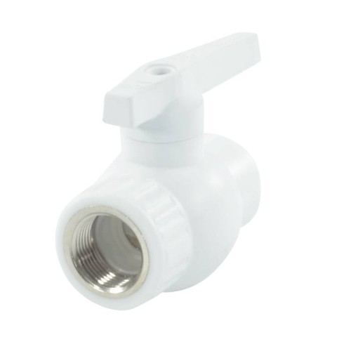 Кран полипропиленовый PP-R запорный прямой стандартнопроходной с внутренней пайкой ручка-рычаг Ру 25 RTP (РосТурПласт) 40 мм ГОСТ 32415-2013 в Красноярске