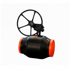 Кран запорный стальной под приварку с редуктором стандартнопроходной Ст20 КШТ.12. АДЛ 250х630 мм