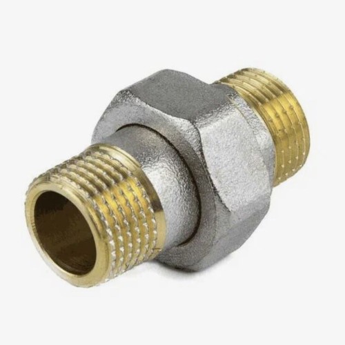 американку латунная с плоским уплотнением НР Aquasfera 15 мм 1/2"