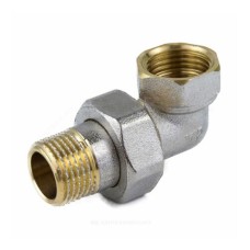 американку латунная угловая с плоским уплотнением ВР-НР Aquasfera 15 мм 1/2"