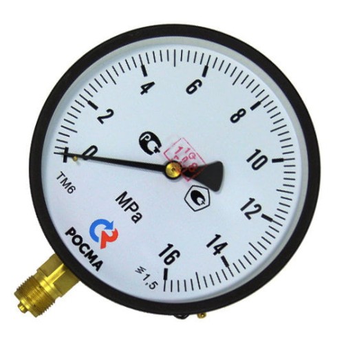 Манометр радиальный диаметр 150мм 0-10 кгс/см2 (0-1,0 МПа) М20х1,5 ТМ-610Р.00 Росма 6957 в Красноярске