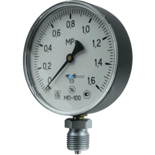 Манометр радиальный диаметр 100мм 0-600 кгс/см2 (0-60,0 МПа) М20х1,5 МП-100 Завод теплотехнических приборов в Красноярске